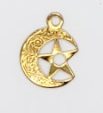 Cresent Moon & Star charm