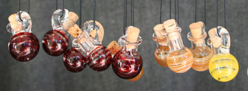 Hand crafted glass aromanecklaces
