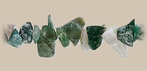 Moss Agate gemstone chips