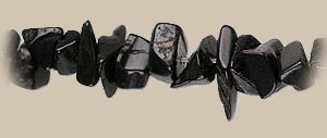 Black Onyx gemstone chips